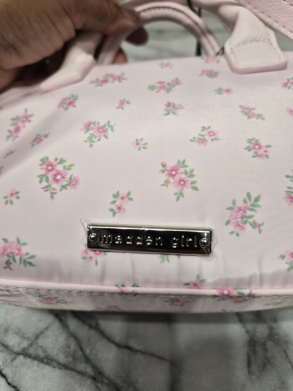 Madden Girl Pink Floral Mini Satchel - Picture 4 of 4